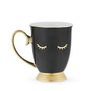 Black Lash Mug by Pinky Up Tea - New w/ box.